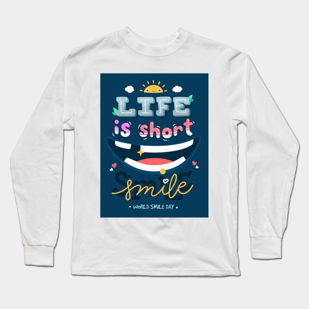 smile Long Sleeve T-Shirt by H-Shirt